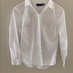 White button-up